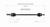 16-19 Kia Sorento (2.0, 2.4, 3.3) CV Axle Assembly  - Rear Left | GSPNCV75105
