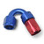 6AN ProClassic Swivel 150 Degree Tight 9/16" Radius Hose End, Red/Blue Finish | RUS613450