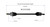 Hyundai, Kia CV Axle Assembly  - Rear | GSPNCV37038
