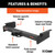 Xtra Duty Class 5 Hitch, 2" Receiver, Select Chevy Silverado, GMC Sierra 1500 | CRT15307