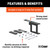 Easy-Mount Wiring Bracket for 4 or 5-Way Flat (1-1/4" Receiver) | CRT58002