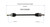 90-94 Geo Metro CV Axle Assembly  - Front Right | GSPNCV33038