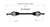 Lexus (AWD/RWD) CV Axle Assembly  - Rear Right | GSPNCV69045