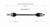 Honda CV Axle Assembly  - Rear Left | GSPNCV36177