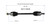 11-13 Honda Odyssey CV Axle Assembly  - Front Left | GSPNCV10048