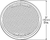 Sealed 3" Round Stick-On Reflector, Red | GRO40062