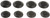 Universal Black Plastic Plug Button Assortment, 1/2, 3/8 In | DOR02411