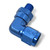 8AN Flare Female To 3/8" NPT Male 90 Degree Swivel Fitting With Blue Finish | RUS614018