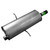 Quiet-Flow SS Direct Fit Exhaust Muffler Assembly 2.5" Inlet (ID) 2.25" Outlet (ID) | WEX50056