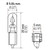 2721 Standard Series Incandescent Miniature Light Bulb - Qty 1 Bulb | HEL2721