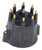 Distributor Cap, MSD Style, Black Chevy V8, HEI, Retainer | MSD84333