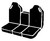 TR40 Series - Wrangler Saddleblanket Custom Fit Front Seat Cover - Black | 947TR49-5 BLACK