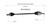 86-89 Honda Accord CV Axle Assembly  - Front Left | GSPNCV36043