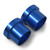8AN To 1/2" Tube Sleeve Adapter Fitting With Blue Finish - Pair | RUS660660