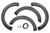 Rivet Style Fender Flare Set - Front and Rear, Smooth, 4-Piece Set | LNDRX310S