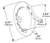 Stainless Steel Snap-In Theft-Resistant Flange For 4" Round LED Lights, 4 1/2" Size | GRO93683