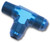 3AN Flare To 1/8" Pipe Tee On Run Adapter Fitting With Blue Finish | RUS661100