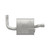 Quiet-Flow SS Direct Fit Exhaust Muffler Assembly 2" Inlet (ID) 2.25" Outlet (OD) | WEX53823