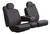 SP80 Series-Seat Protector Poly-Cotton Universal Fit Front Seat Cover-Black | 947SP88-5 BLACK