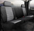 NP90 Series - Neoprne Custom Fit Rear Seat Cover- Black/Gray Center Panel, with Super Grip fastening system for easy installation and waterproof neoprene face fabric. | 947NP92-67 GRAY