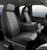 NP90 Series - Neoprene Custom Fit Front Seat Cover- Black/Gray Center Panel | 947NP99-40 GRAY