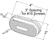 Two-Bulb Oval Pigtail-Type Clearance Marker Lights, Built-in Reflector | GRO45932