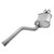 Quiet-Flow Direct Fit Exhaust Muffler Assembly 2.375" Inlet (ID) 2.75" Outlet (OD) | WEX54727