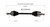 86-89 Honda Accord CV Axle Assembly  - Front Right | GSPNCV36034