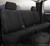 TR40 Series - Wrangler Saddleblanket Custom Fit Rear Seat Cover - Solid Black | 947TRS42-36 BLACK
