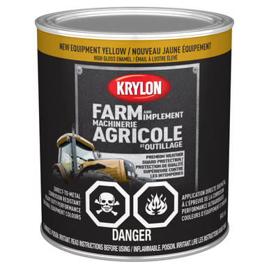 Krylon Farm & Implement Paint Brush On, High Gloss, New Equi