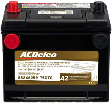 ACDelco Battery, BCI Group 75, 42 Month Warranty Dual Termin