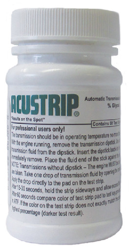 Acustrip Test Strips for Coolants in Engine Oil & ATF, 50 St