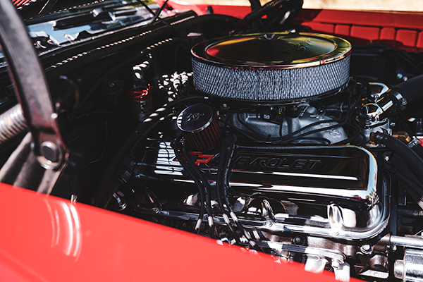 1972 Pontiac Lemans engine bay