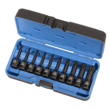 Bergen Torx-Bohrerspitzen-Hülsen Set - 9 Stück, 1/2" Antrieb, 78 Mm, T20 Bis T70