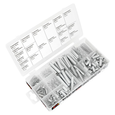 GRIP Tools 200-Piece Spring Assortment – Throttle Return Springs For Lawn Equipment Repair – 43160