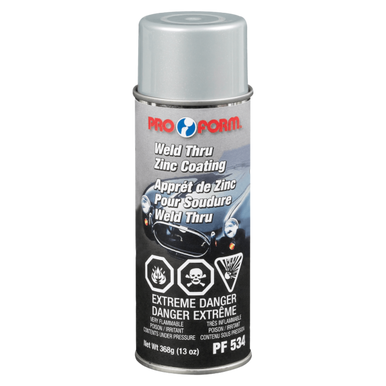 Pro Form Body Supplies Weld Through Zinc Coating, Gray 368