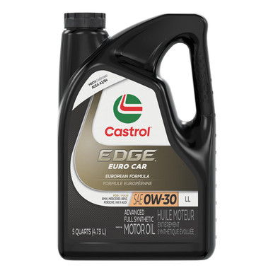 Castrol Edge Euro Car LL - 0W30 Synthetic Engine Oil - 4.73L