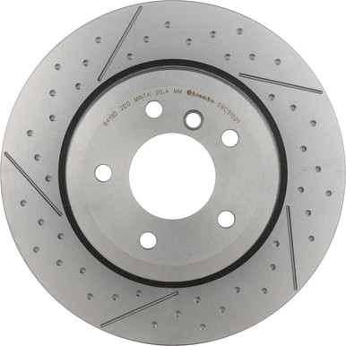 Vented Rear Disc Brembo Premium Coated Vented Rear Disc Brake Rotor