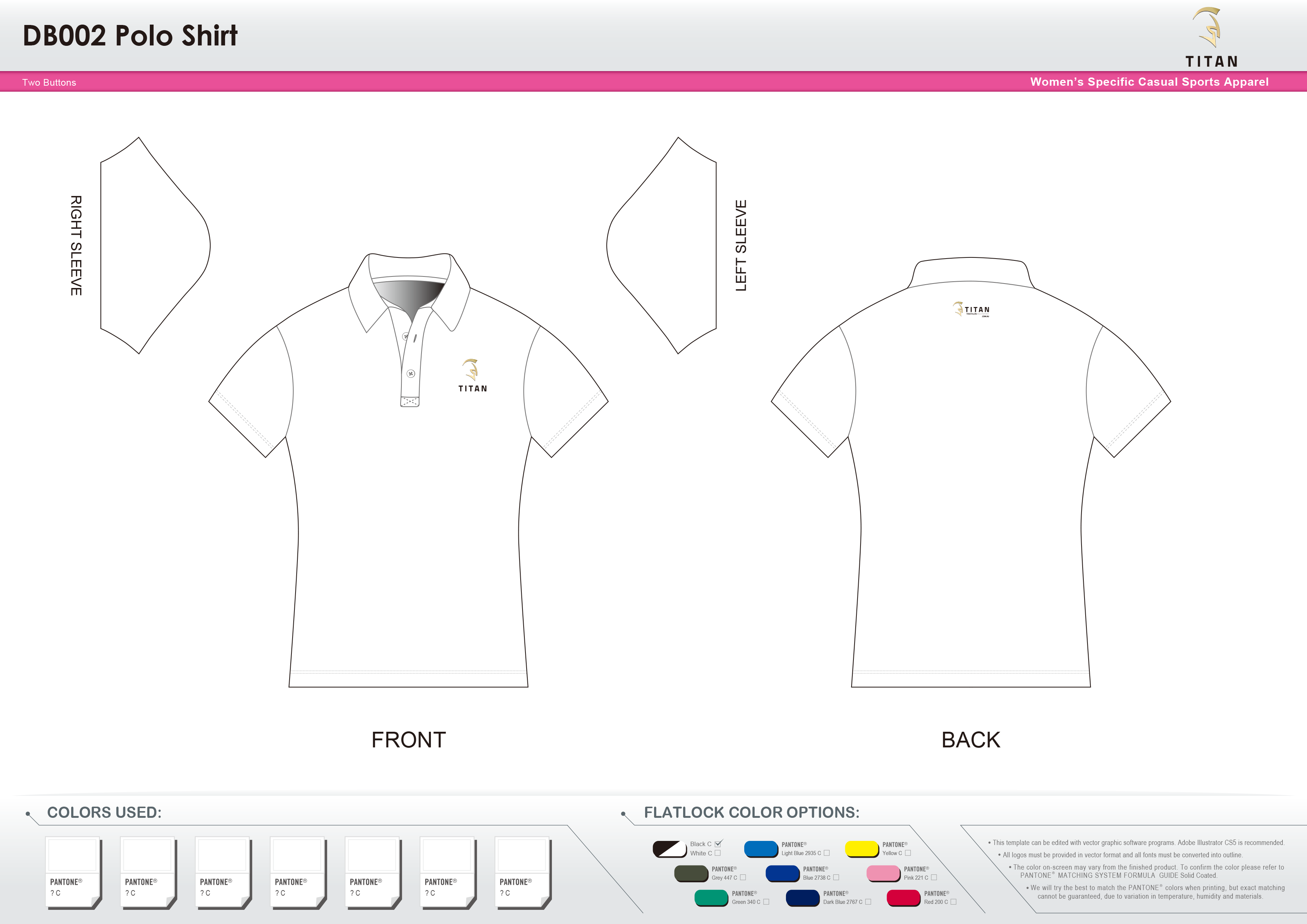 DB002 Women's Polo Shirt