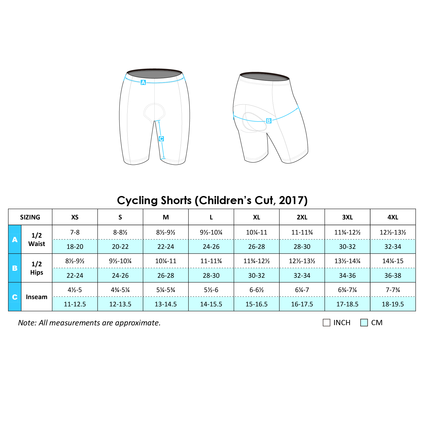 Cycling Shorts 2017