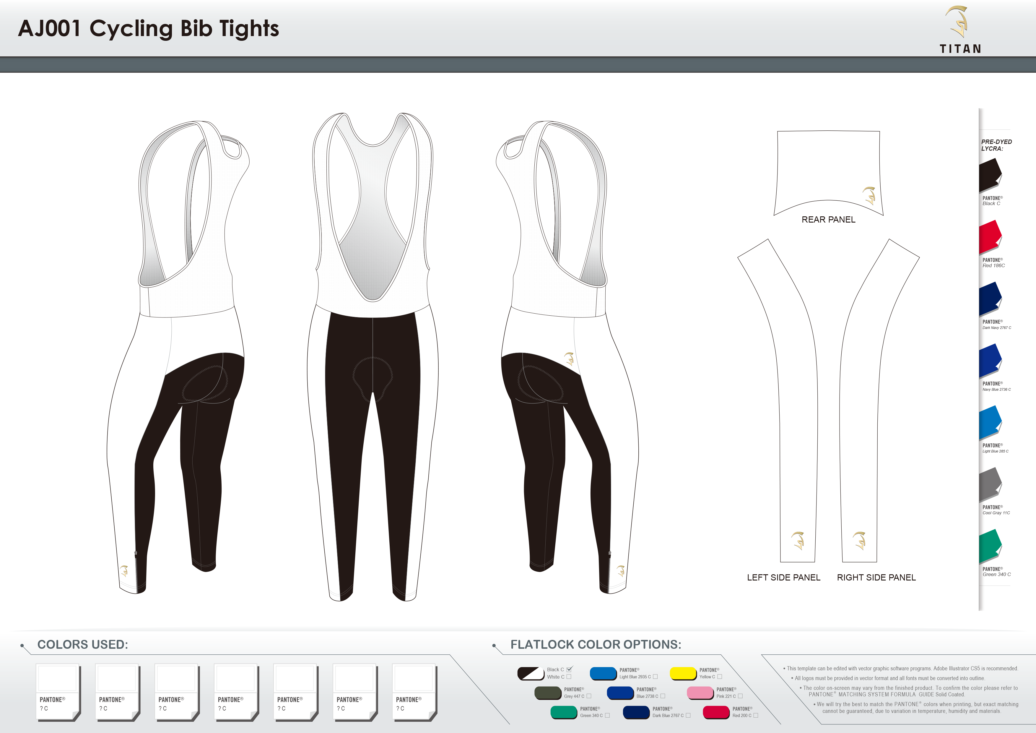 AJ001 Cycling Bib Tights