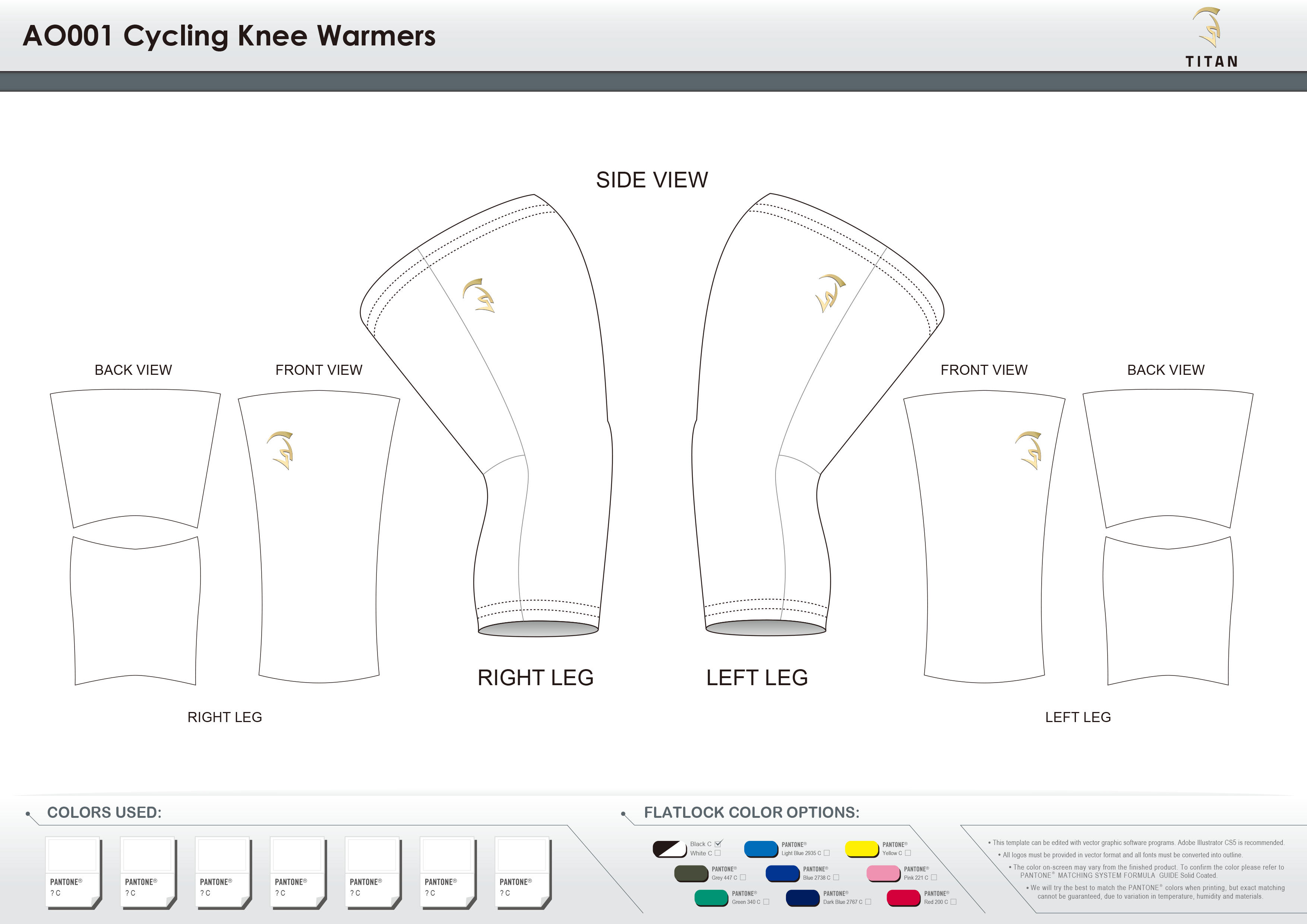 AO001 Cycling Knee Warmers