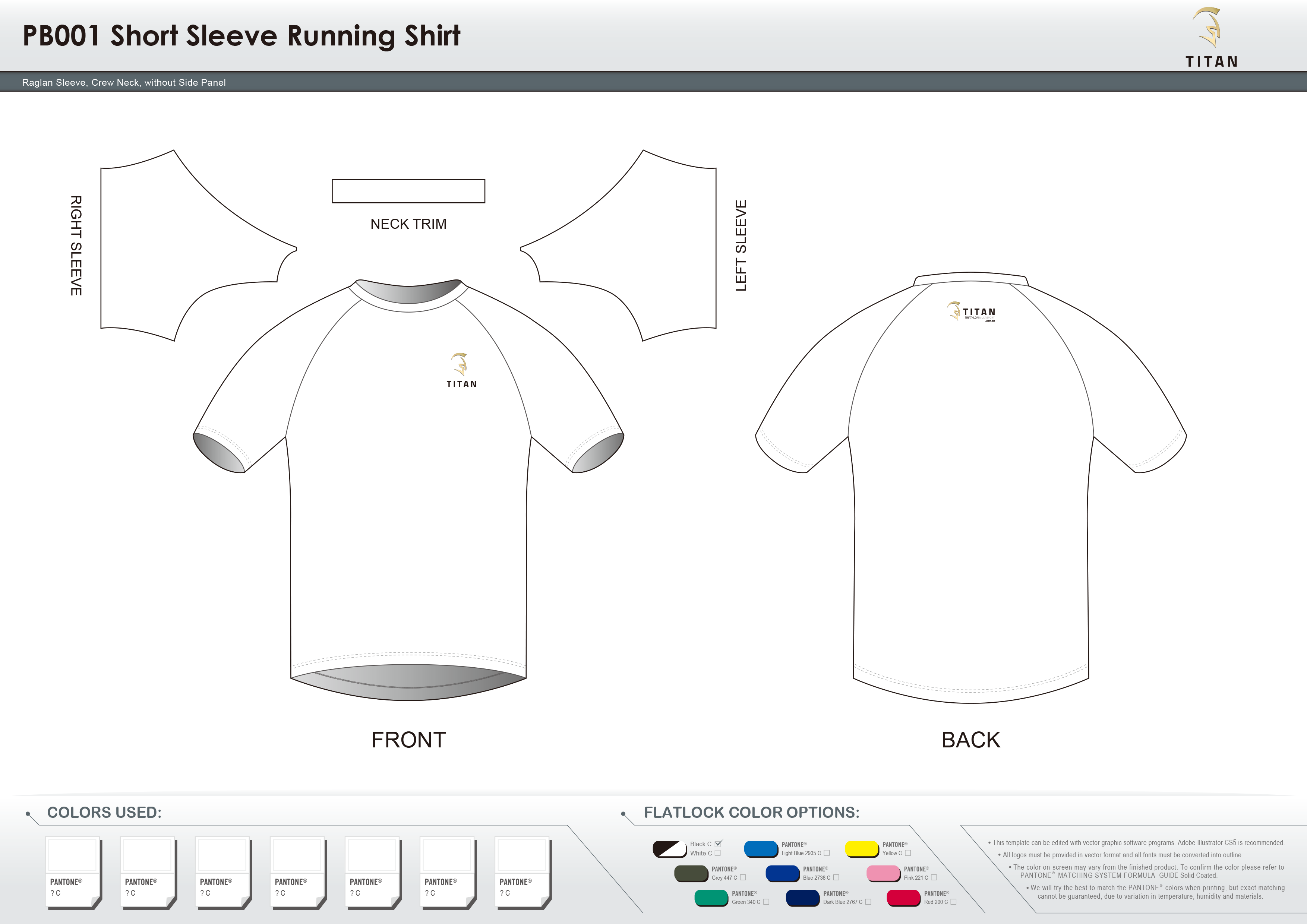 PB001 Short Sleeve Running Shirt