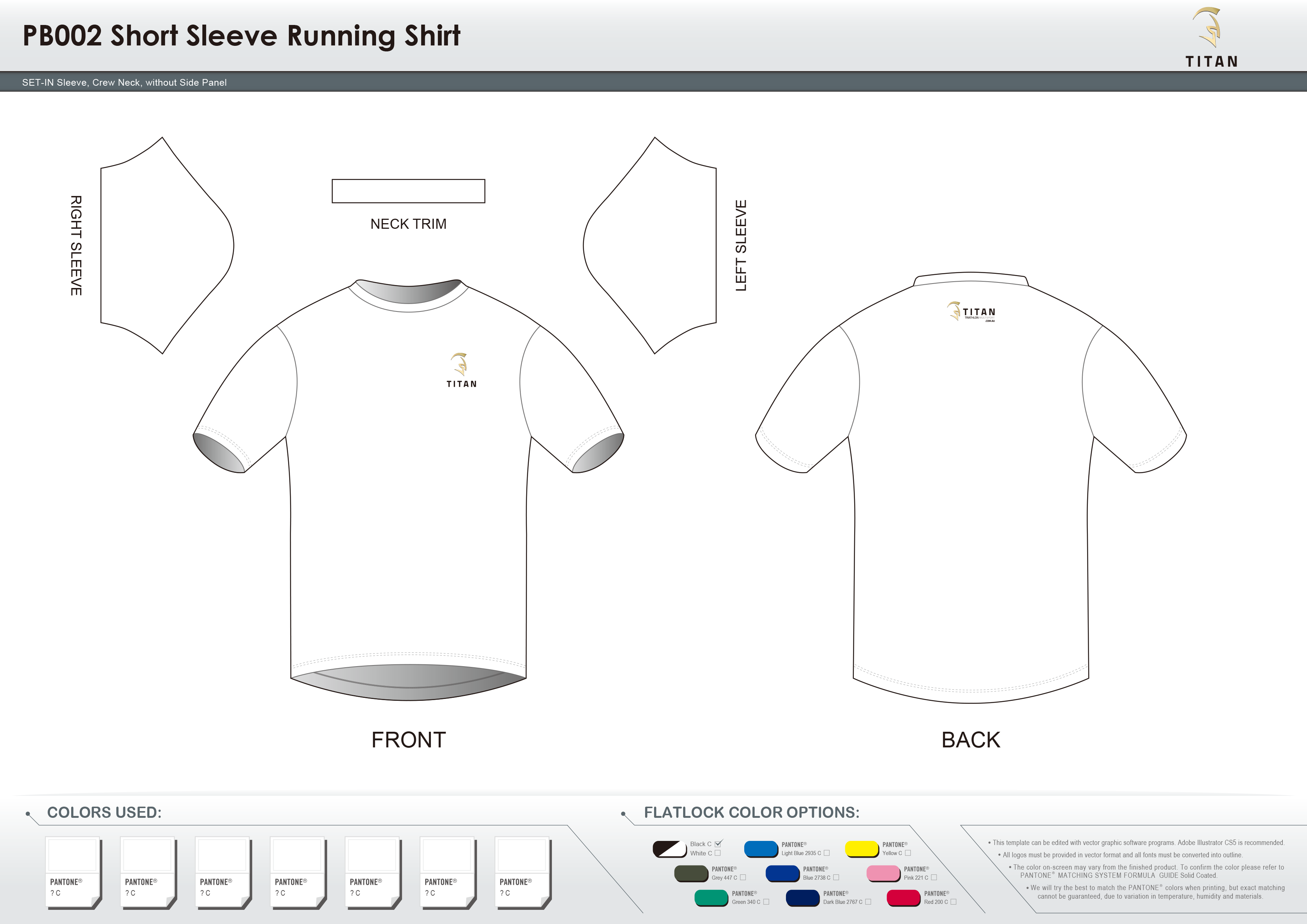 PB002 Short Sleeve Running Shirt