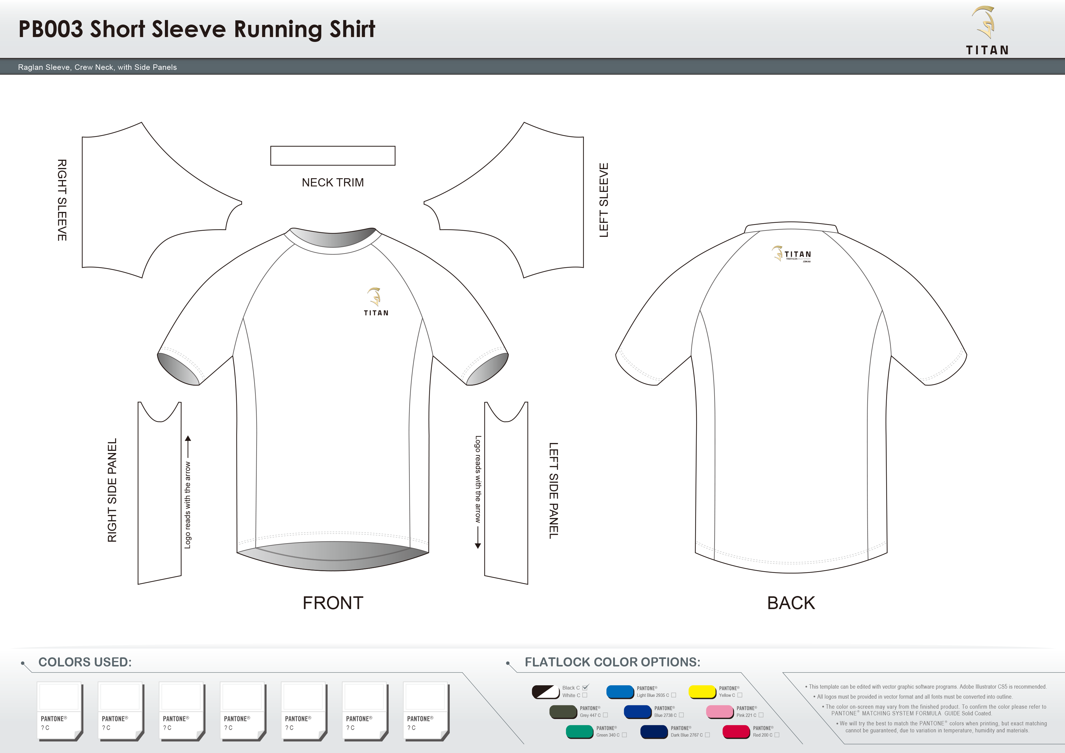 PB003 Short Sleeve Running Shirt
