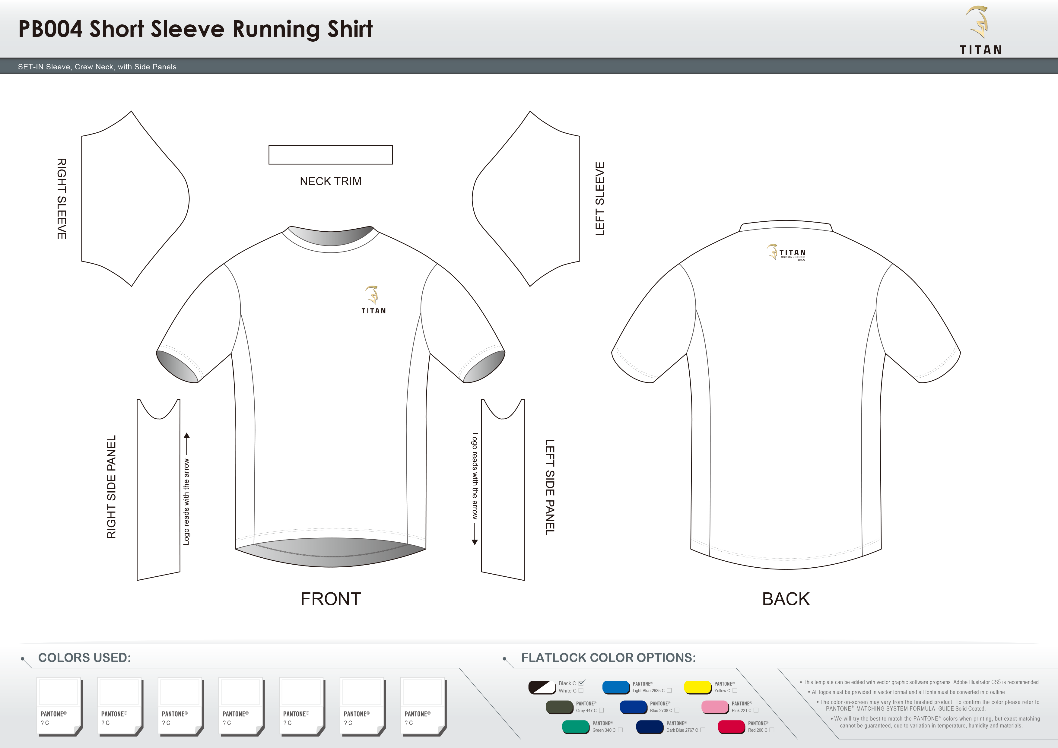 PB004 Short Sleeve Running Shirt