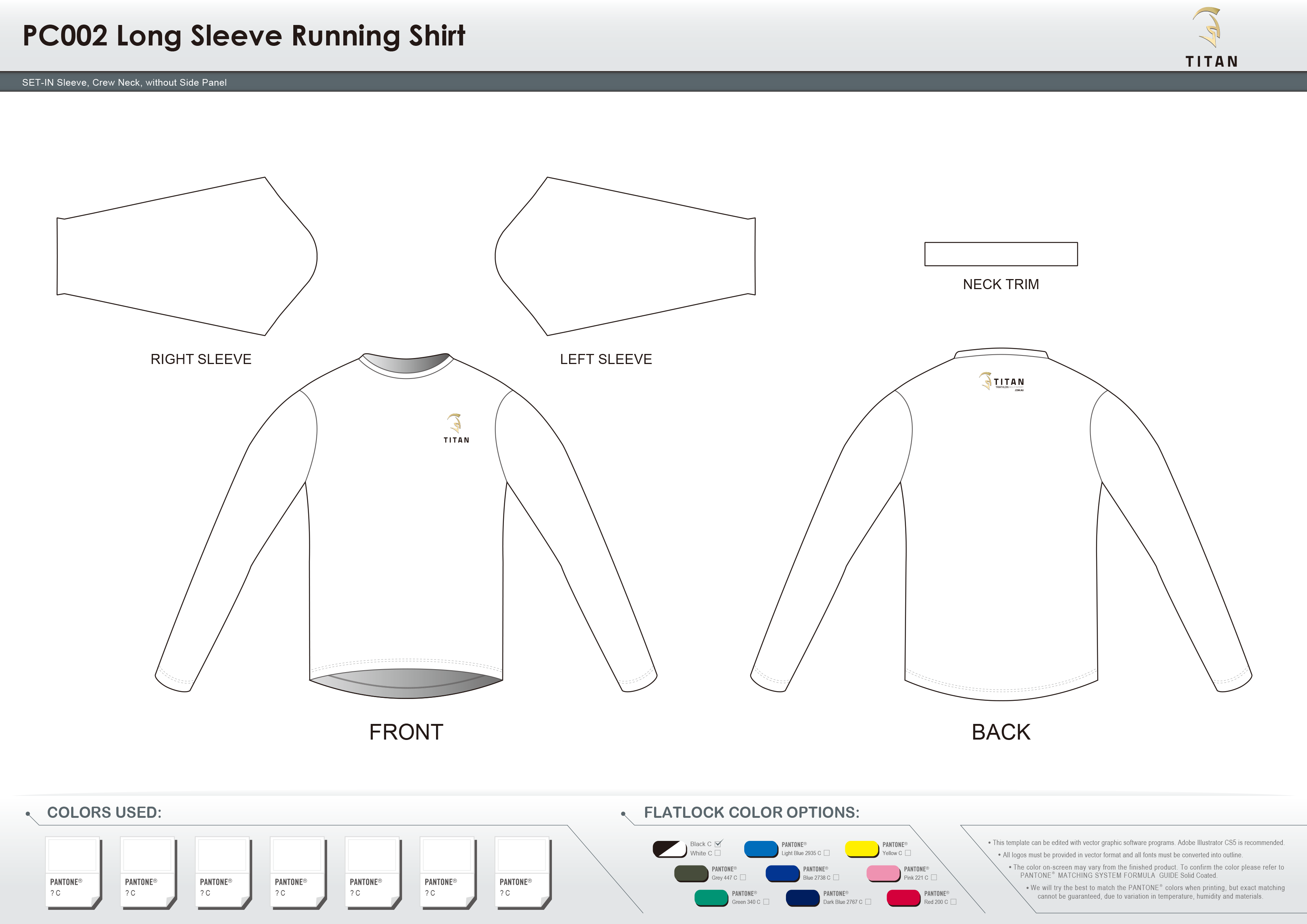PC002 Long Sleeve Running Shirt
