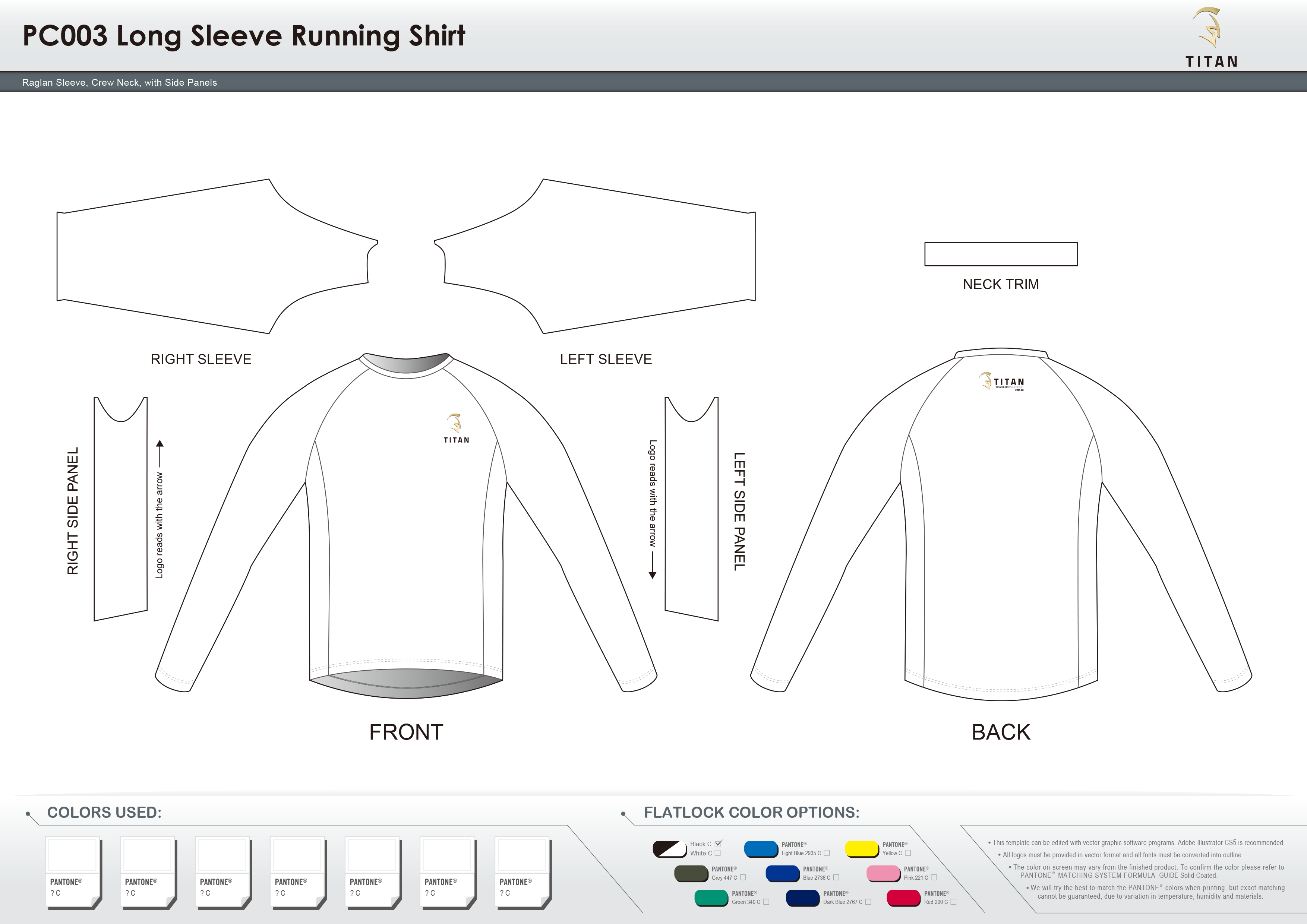 PC003 Long Sleeve Running Shirt