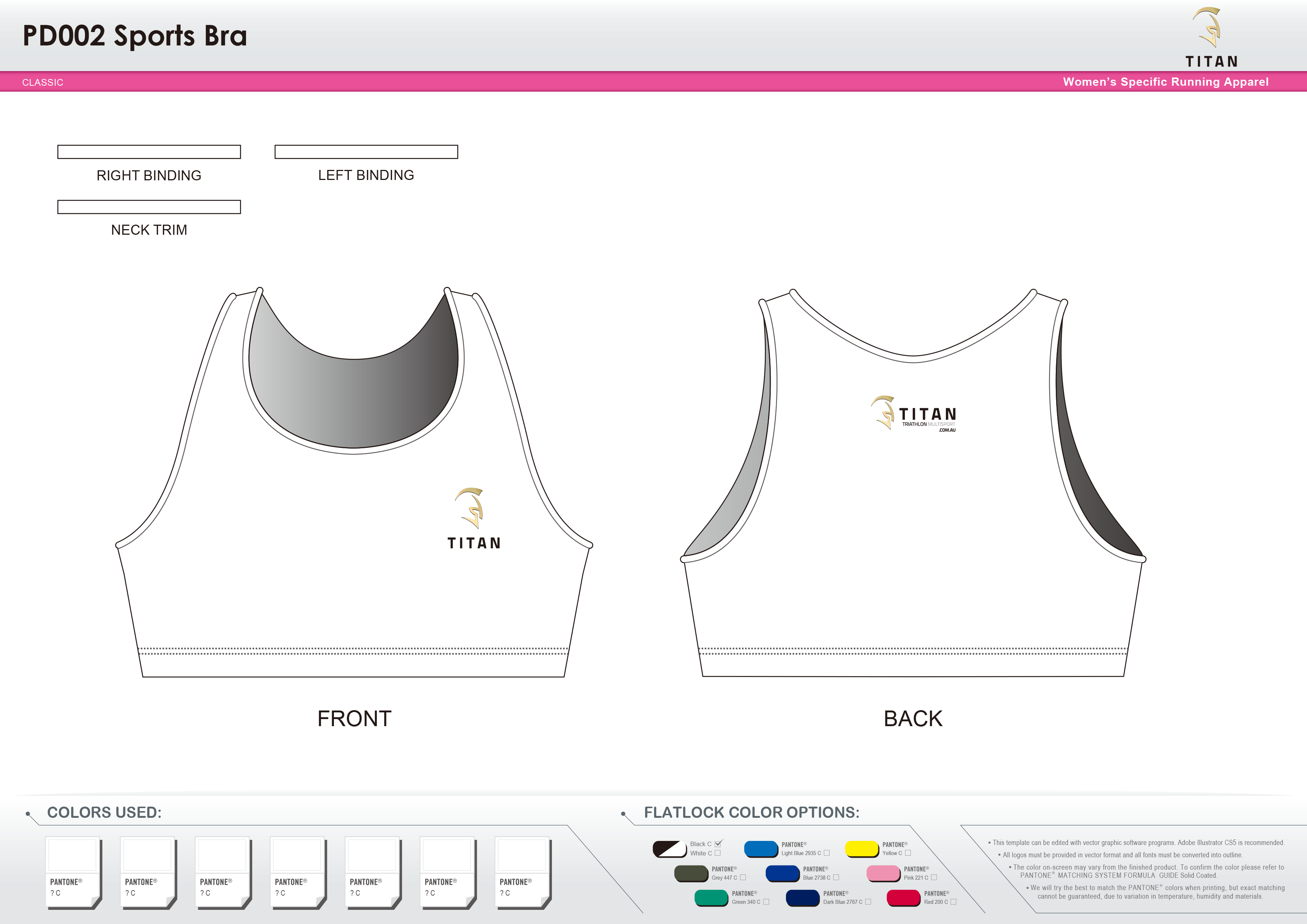 PD002 Women's Sports Bra