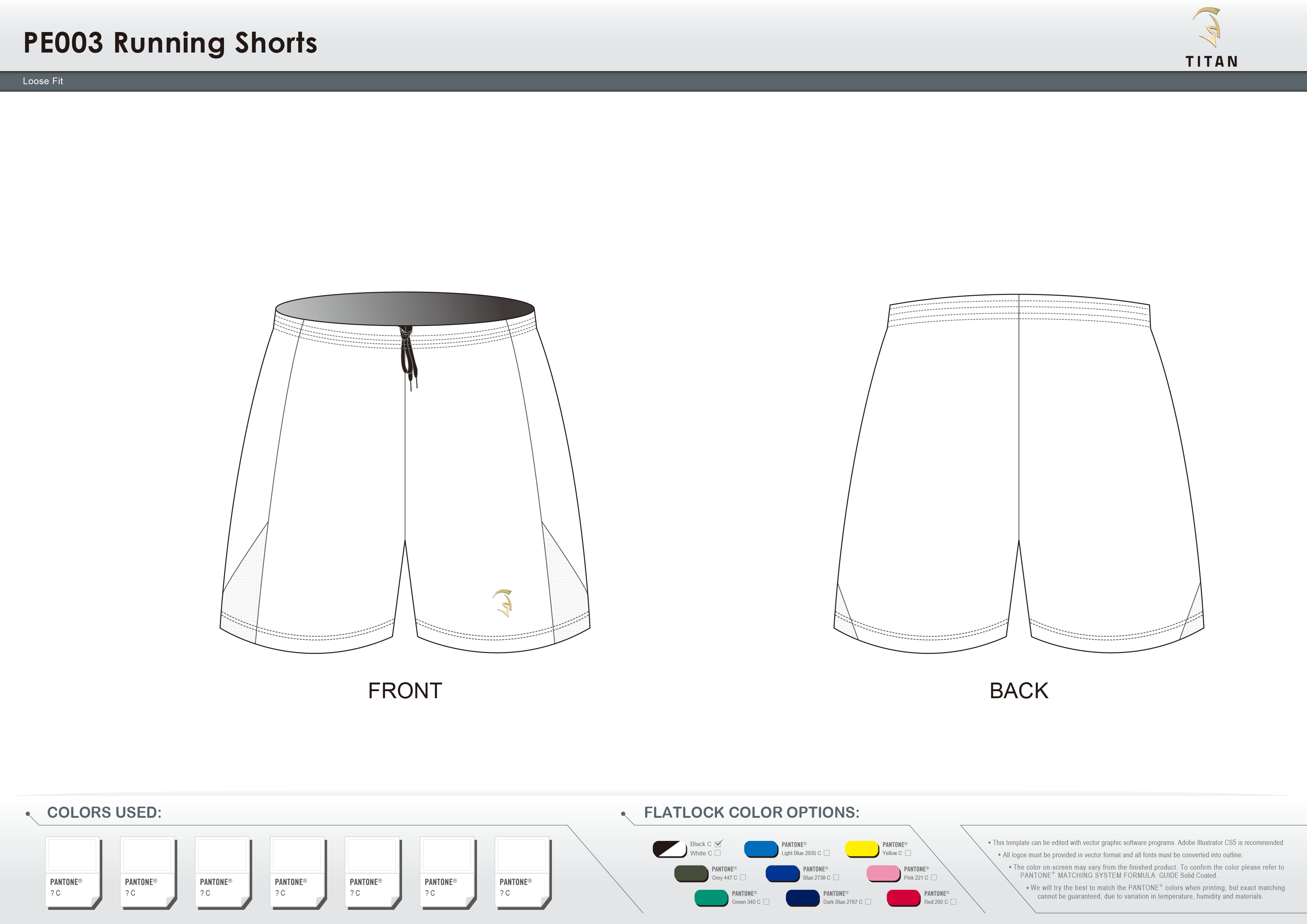 PE003 Men's Running Shorts